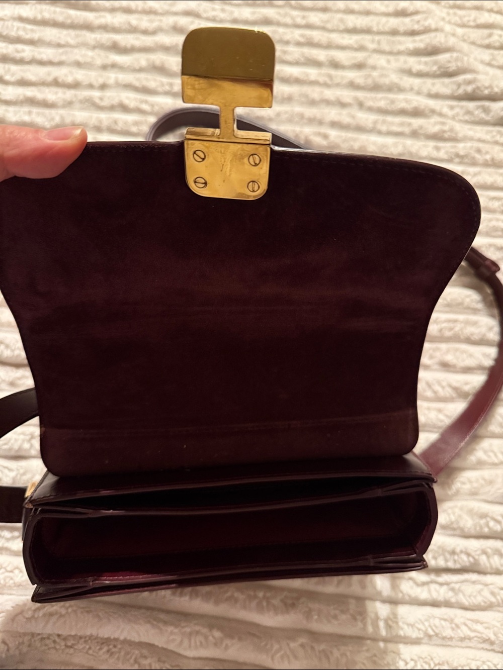 A.P.C. Medium Grace Bag Deep Burgundy / Oxblood Leather(Authentic/Lightly Worn) - Picture 2 of 3
